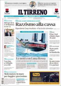 Portada de Il Tirreno (Italia)