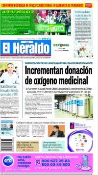 Portada de El Heraldo de León (México)