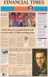 Portada de Financial Times (Royaume-Uni)