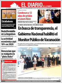 Portada de Diario de La Pampa (Argentina)