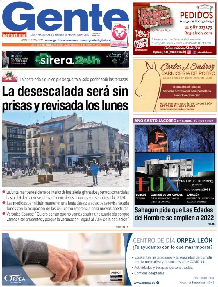 Portada de Gente en León (España)