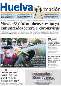 Portada de Huelva Información (España)