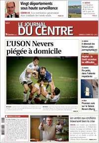 Portada de Le Journal du Centre (Francia)