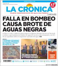 Portada de La Crónica de Baja California (México)