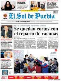 Portada de El Sol de Puebla (México)