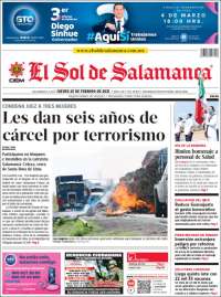 Portada de El Sol de Salamanca (México)