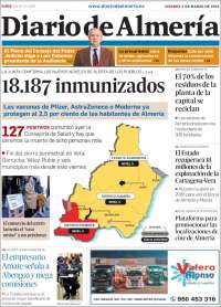 Portada de Diario de Almería (Spain)