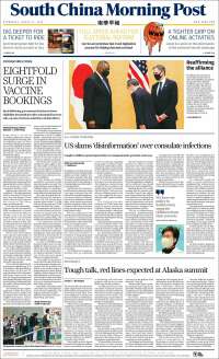 Portada de South China Morning Post (China)