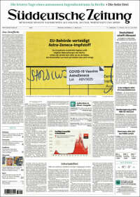 Portada de Sueddeutsche (Germany)