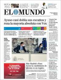 Portada de El Mundo (España)