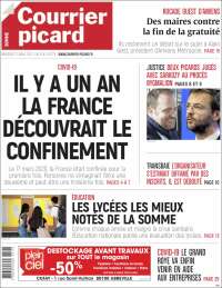 Portada de Courrier Picard (Francia)