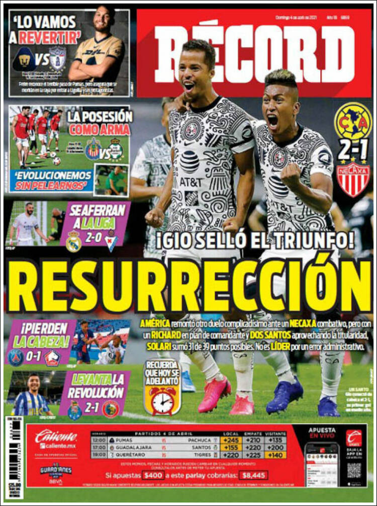 Portada de Record (México)
