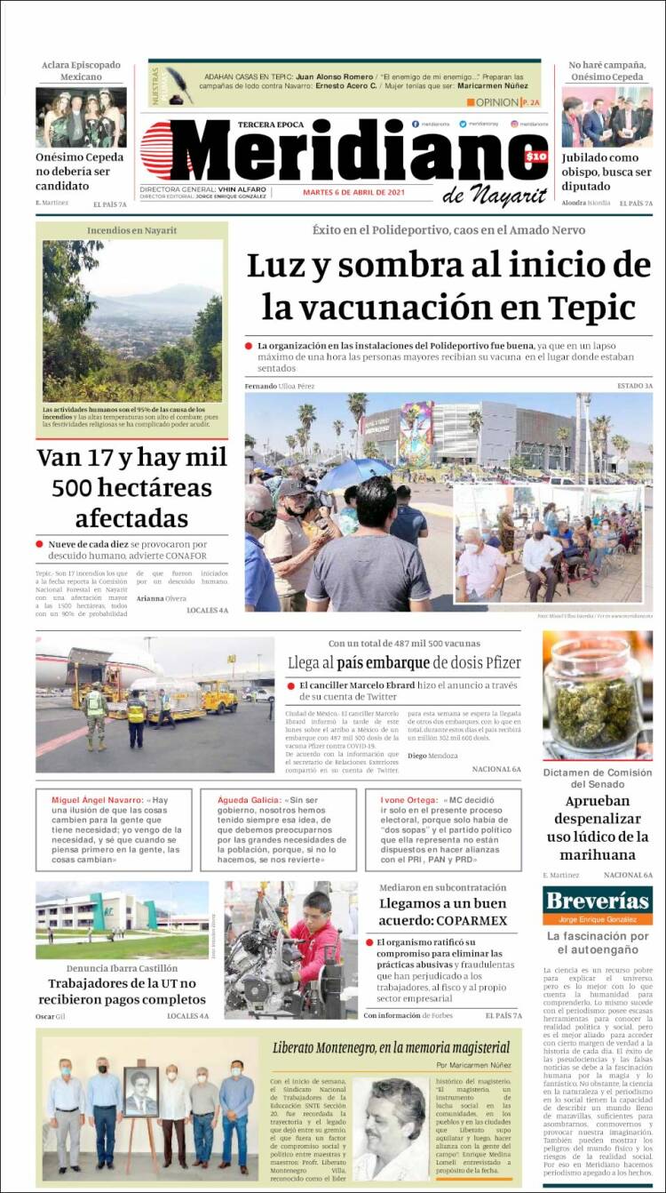 Portada de Meridiano (México)