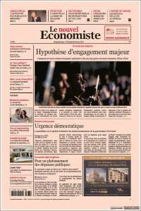 Portada de Le nouvel Economiste (France)