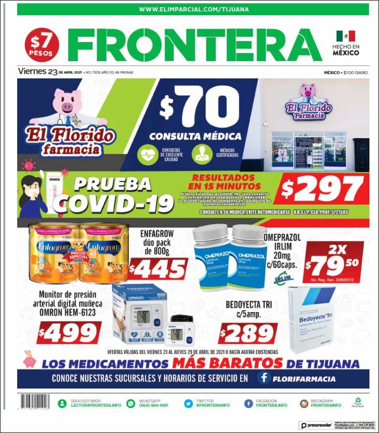 Portada de Frontera (México)