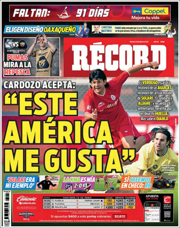 Portada de Record (México)