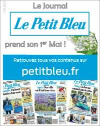 Portada de Le Petit Bleu (Francia)