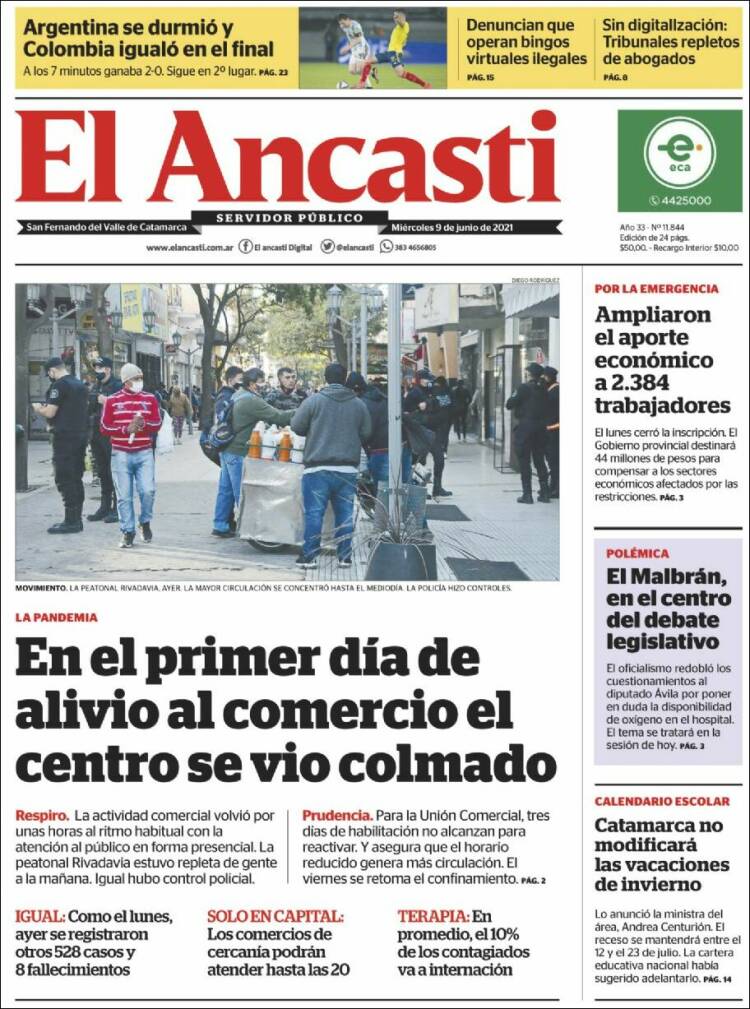 Portada de El Ancasti (Argentine)