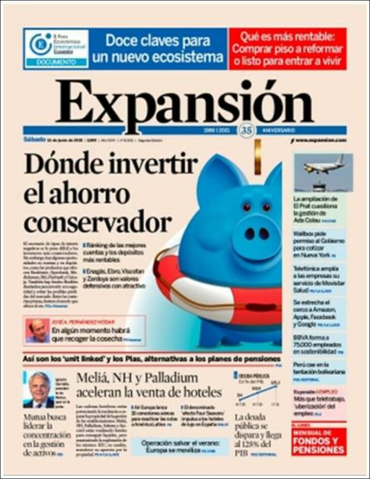 Portada de Expansión (Espagne)