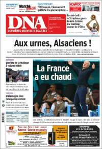 Portada de Les Dernières Nouvelles d'Alsace (France)
