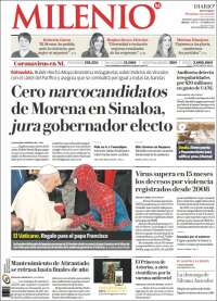 Portada de Milenio de Monterrey (México)