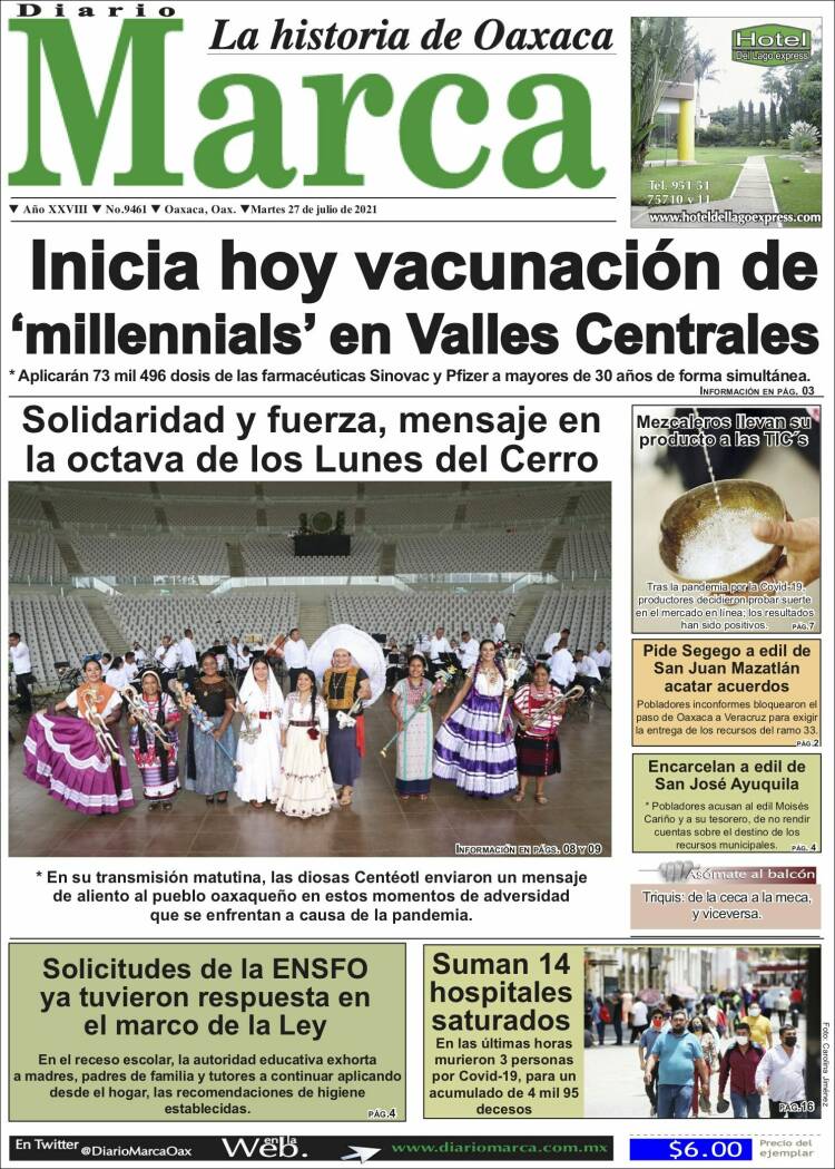 Portada de Diario Marca (México)