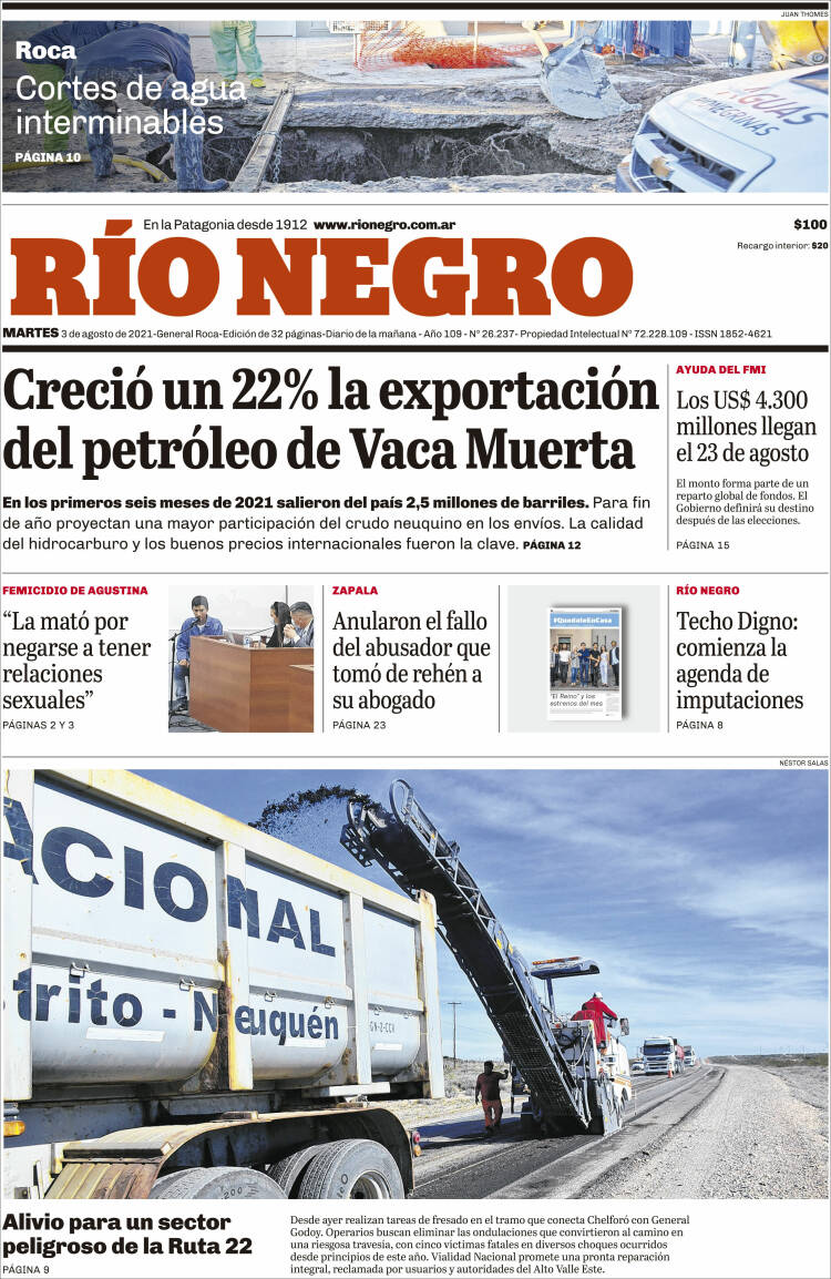 Portada de Rio Negro (Argentina)