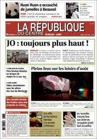 Portada de La République du Centre (Francia)