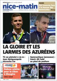 Portada de Nice-Matin (Francia)