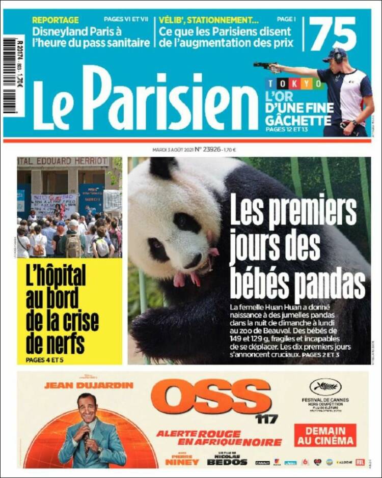 Portada de Le Parisien (Francia)