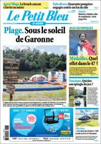 Portada de Le Petit Bleu (Francia)