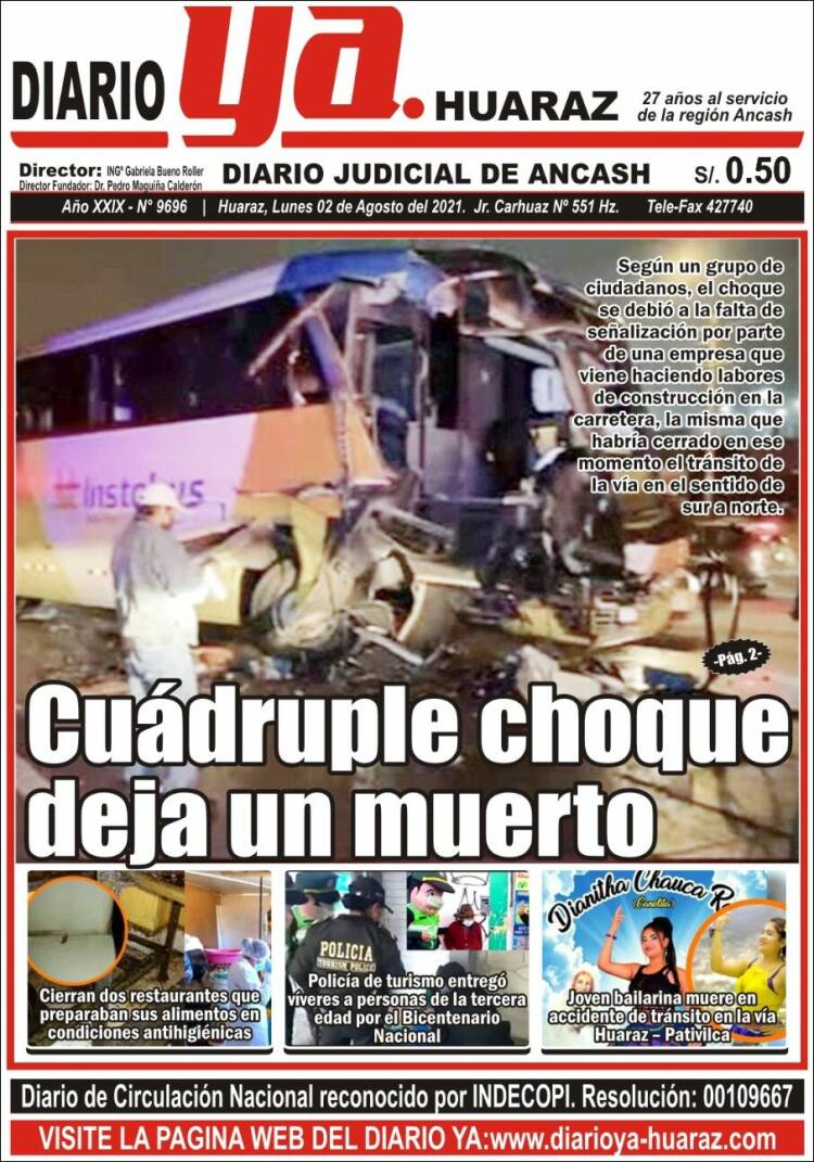 Portada de Diario Ya (Perú)