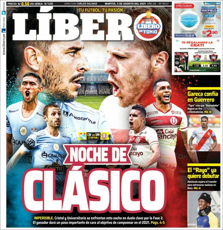 Portada de Líbero (Perú)