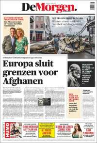 Portada de De Morgen (Bélgica)