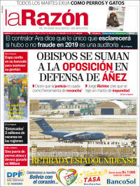 Portada de La Razón (Bolivia)