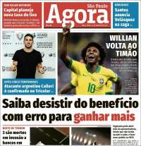 Portada de Jornal Agora (Brasil)