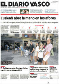 Portada de Diario Vasco (España)