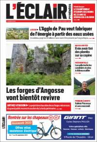 Portada de L'Eclair des Pyrénées (France)