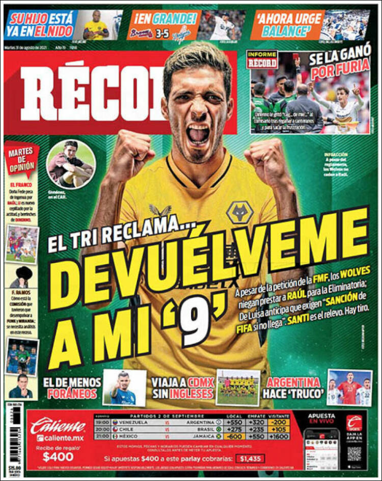 Portada de Record (México)