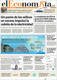 Portada de El Economista (España)
