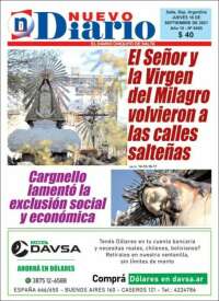 Portada de Nuevo Diario de Salta (Argentine)