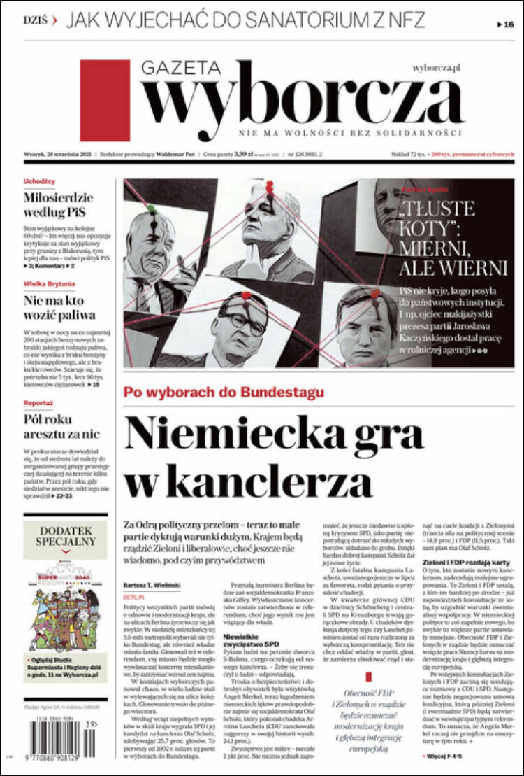 Portada de Gazeta Wyborcza (Poland)