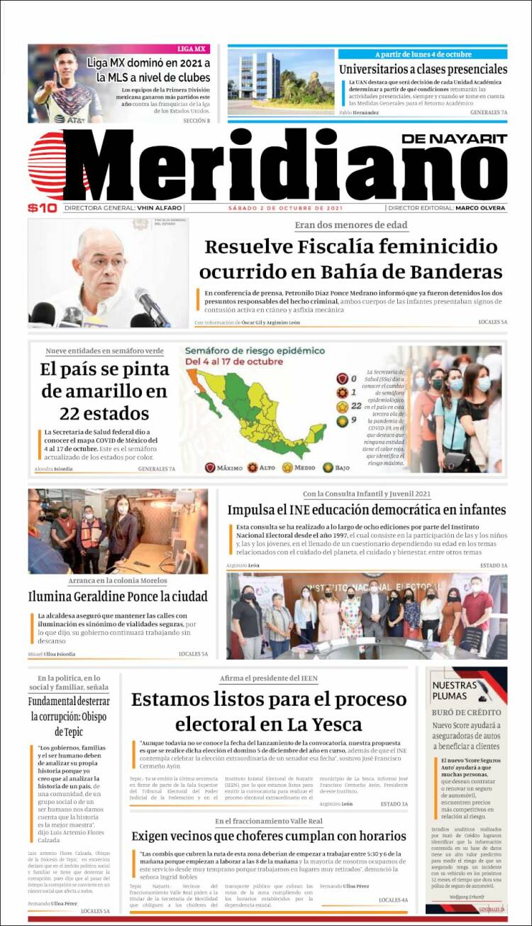 Portada de Meridiano (México)