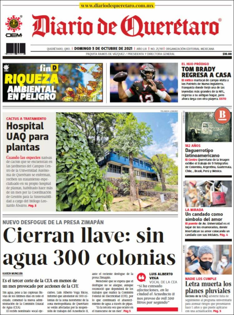 Portada de Diario de Querétaro (México)