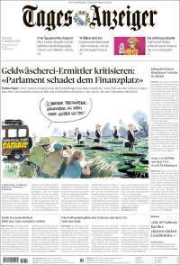 Portada de Tages-Anzeiger (Suiza)