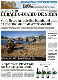 Portada de Heraldo de Soria (Espagne)