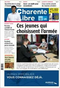 Portada de Charente Libre (France)