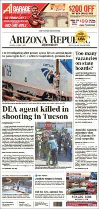 Portada de Arizona Republic News (États-Unis)