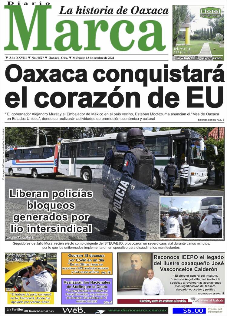 Portada de Diario Marca (México)