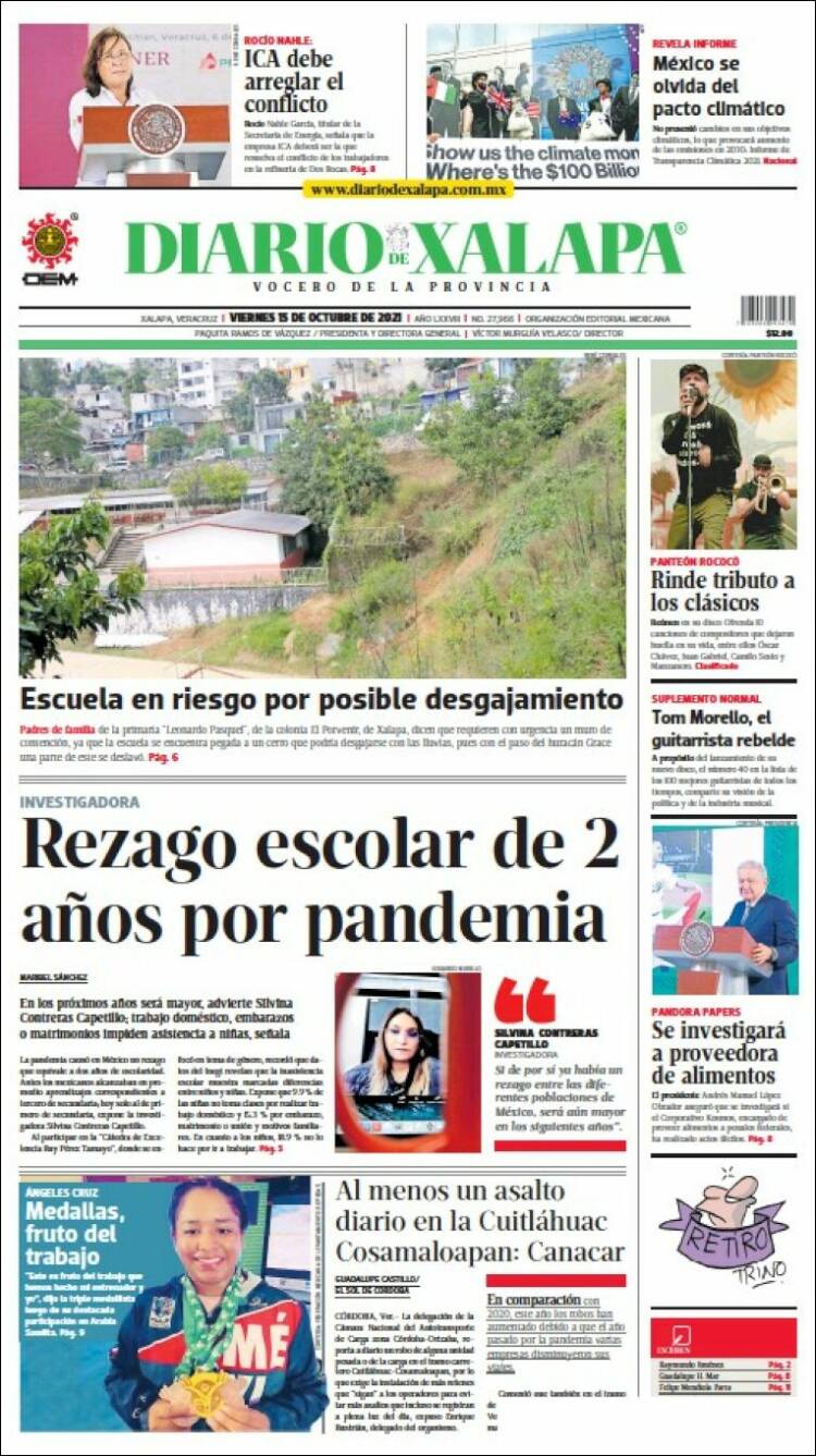 Portada de Diario de Xalapa (México)